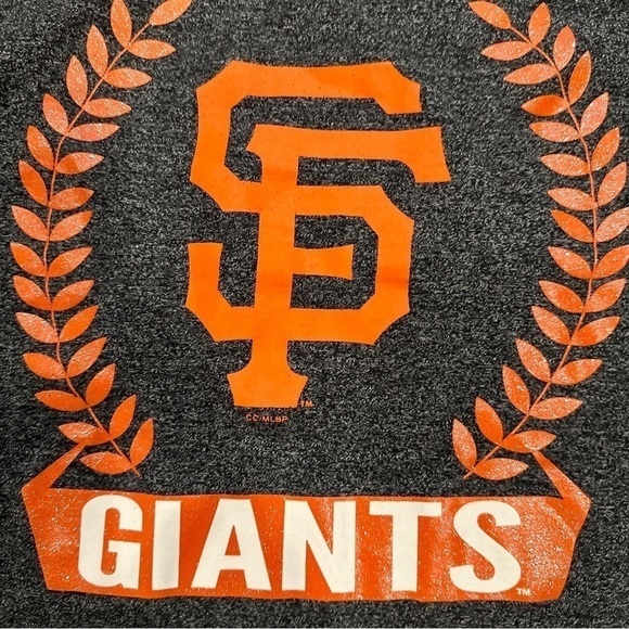 MLB San Francisco SF Giants Women's Size Large Gray Tank Top Glitter Genuine MLB - Picture 4 of 5